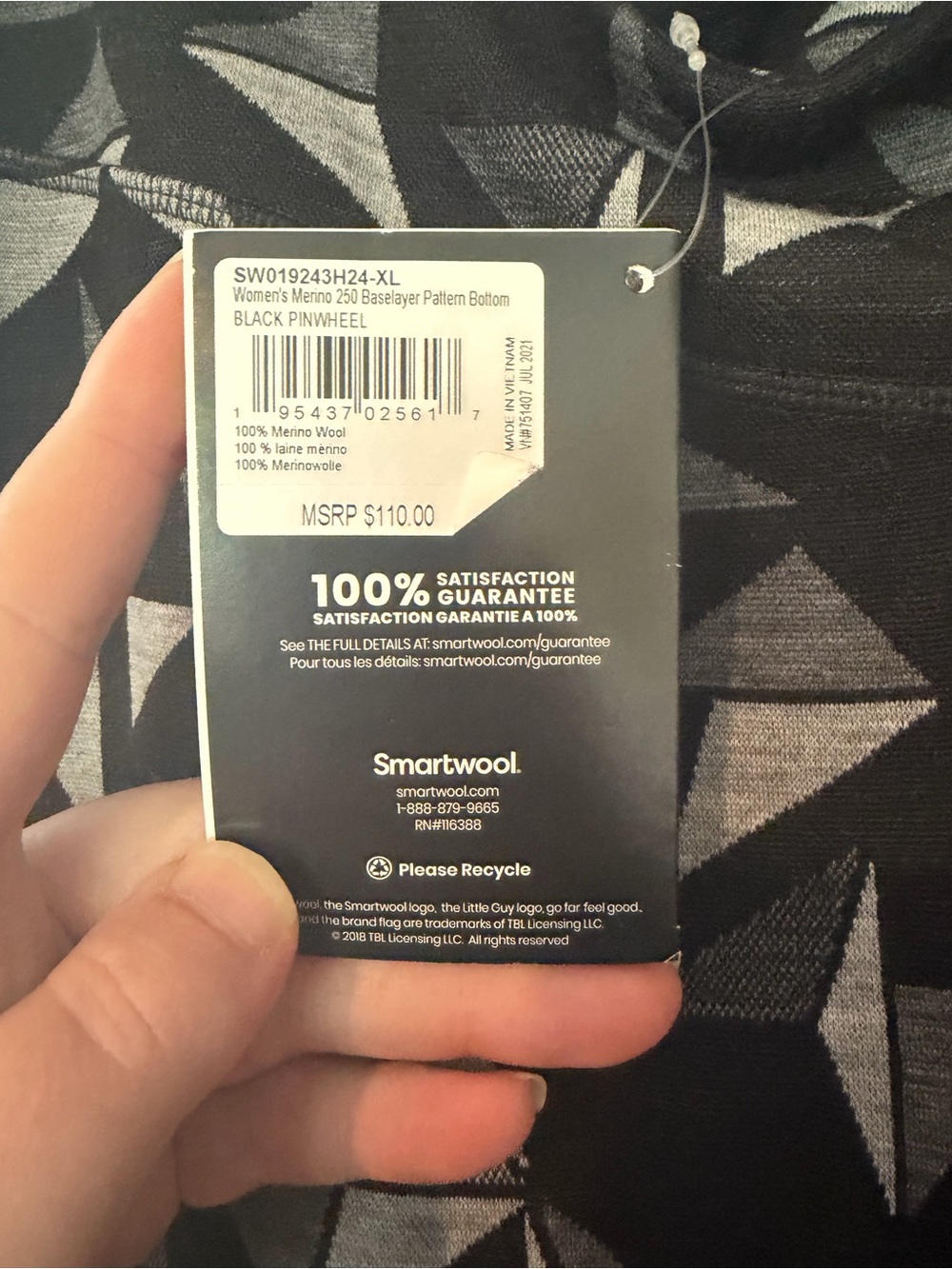 Smartwool base layer pants - Picture 3 of 4
